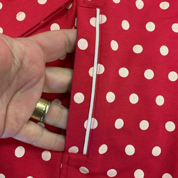 Quacker Factory Pink Polka Dot Snap Up Jacket sz XL EUC - Picture 2 of 5